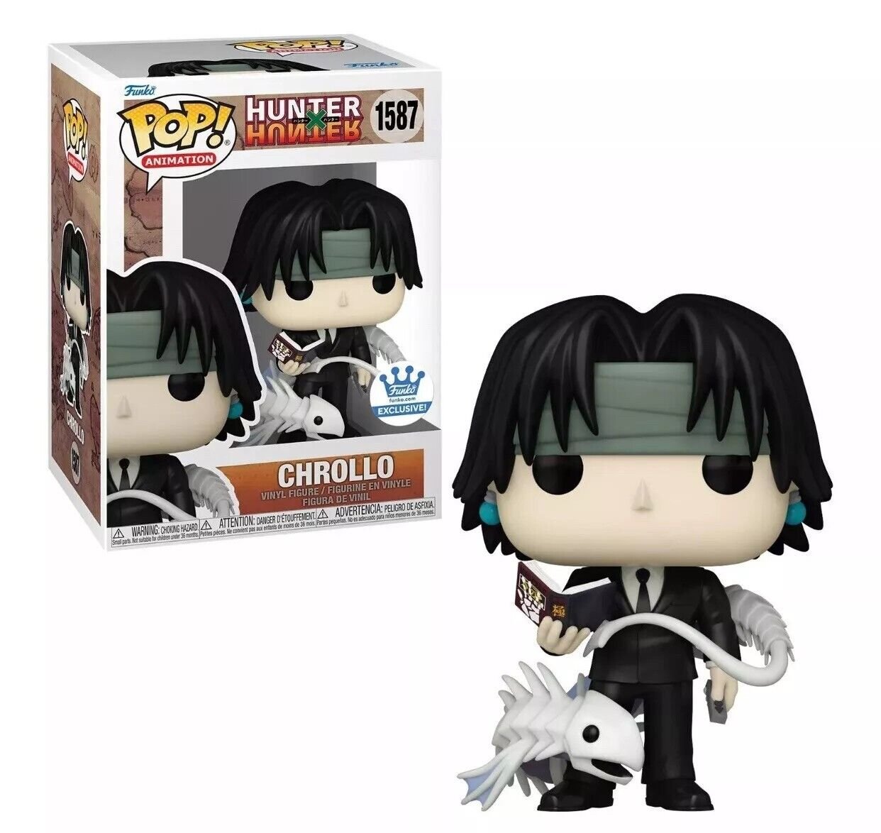 Chrollo Lucilfer Funko Pop! Animation Hunter X Hunter - Approx. 3.95" Collectible Exclusive Vinyl Figure #1587 with Display Box Protector Case (PRE-ORDER)