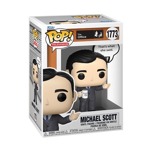 Scott (That's What She Said) #1773 Funko Pop! Television The Office - Approx. 4 1/2" Collectible Vinyl Figure Bundled with Display Box Protector Case - Estimated Arrival: Nov. 2025 (PRE-SALE)