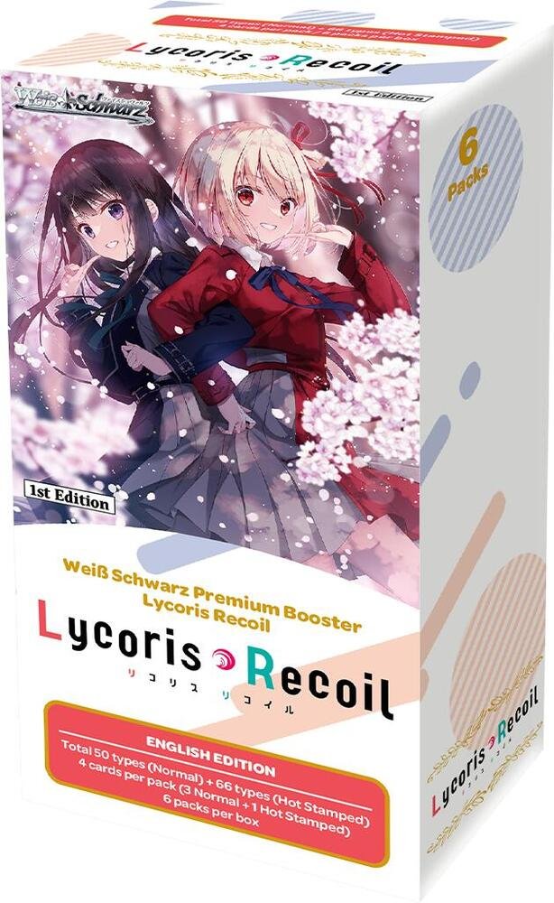 Weiss Schwarz: Lycoris Recoil (English) Premium Booster Box (LRC) COLLECTION REALM Weiss Schwarz: Lycoris Recoil (English) Premium Booster Box (LRC) COLLECTION REALM