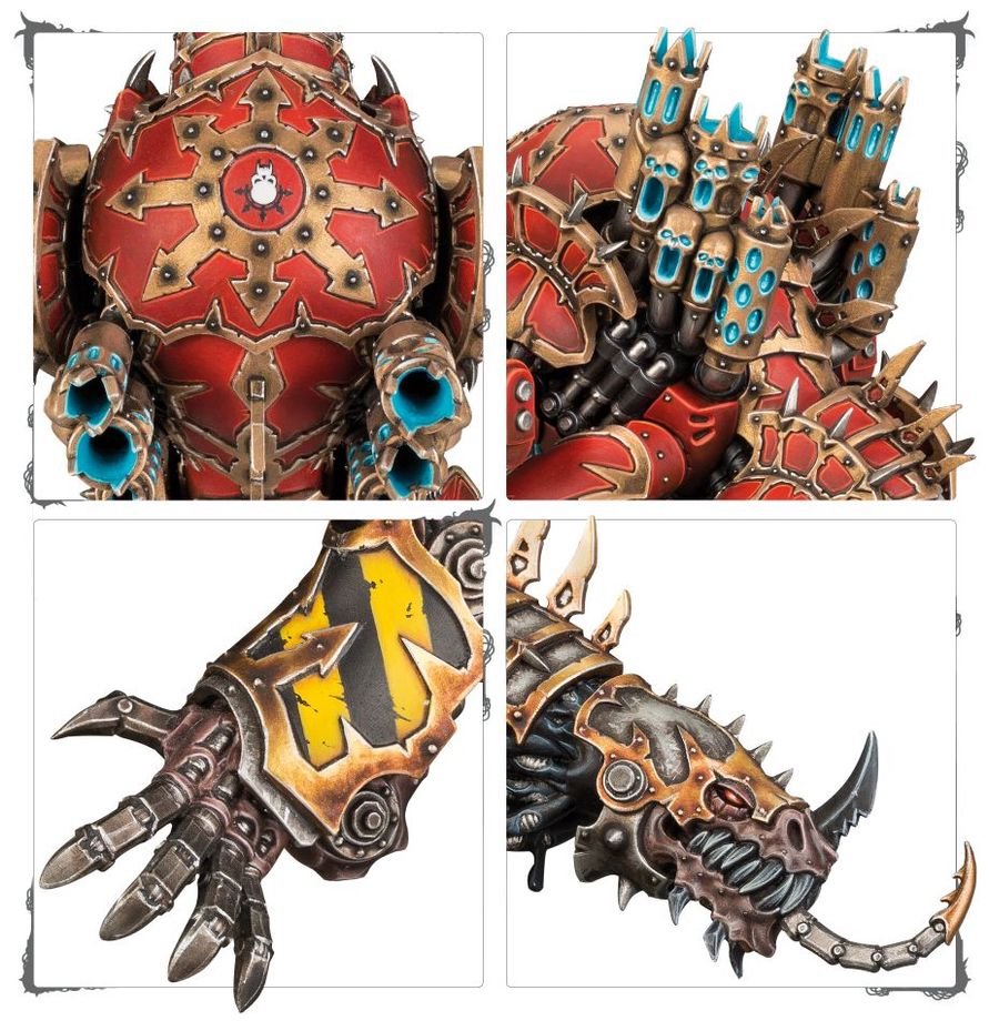 Warhammer 40K Chaos Space Marines Forgefiend Miniature Kit – Buildable Daemon Engine for Chaos Space Marines, World Eaters & Thousand Sons – Plastic Warhammer 40,000 Model Kit