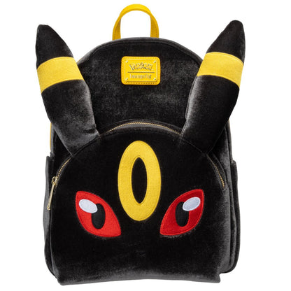 Pokemon Umbreon Midsize Backpack Entertainment Earth Exclusive by Loungefly, Plush Faux Fur Design, Adjustable Straps, Front Zipper Pocket, Collectible Backpack for Pokemon Fans (PREORDER - Release Date September 2026)