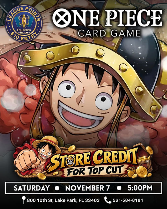 One Piece Card Game League Points Event – November 7 2026 (Saturday) 5:00 PM
