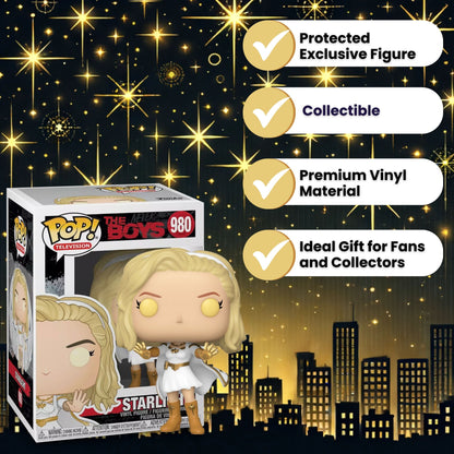 Starlight Funko Pop! Television The Boys - Glow Chase Limited Edition Vinyl Figure #980 with Display Box Protector Case