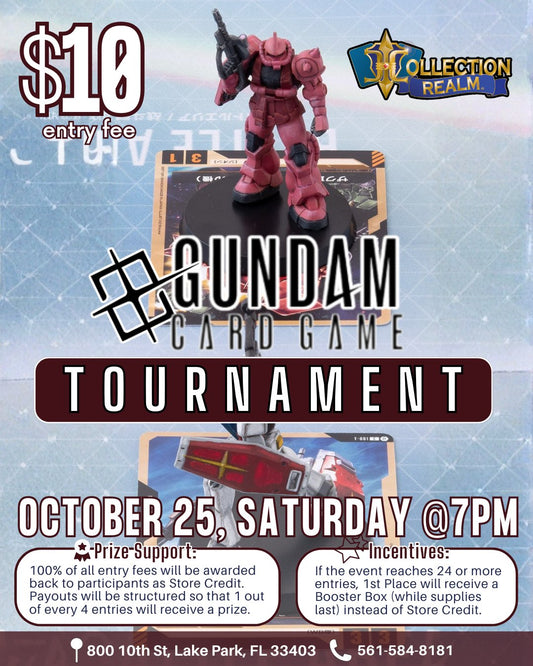 Gundam Card Game Tournament – Saturday, October 25 at 7:00 PM
