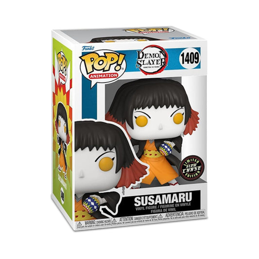 Susamaru Funko Pop! Demon Slayer - Glow Chase Limited Edition Vinyl Figure #1409 with  Window Display Box