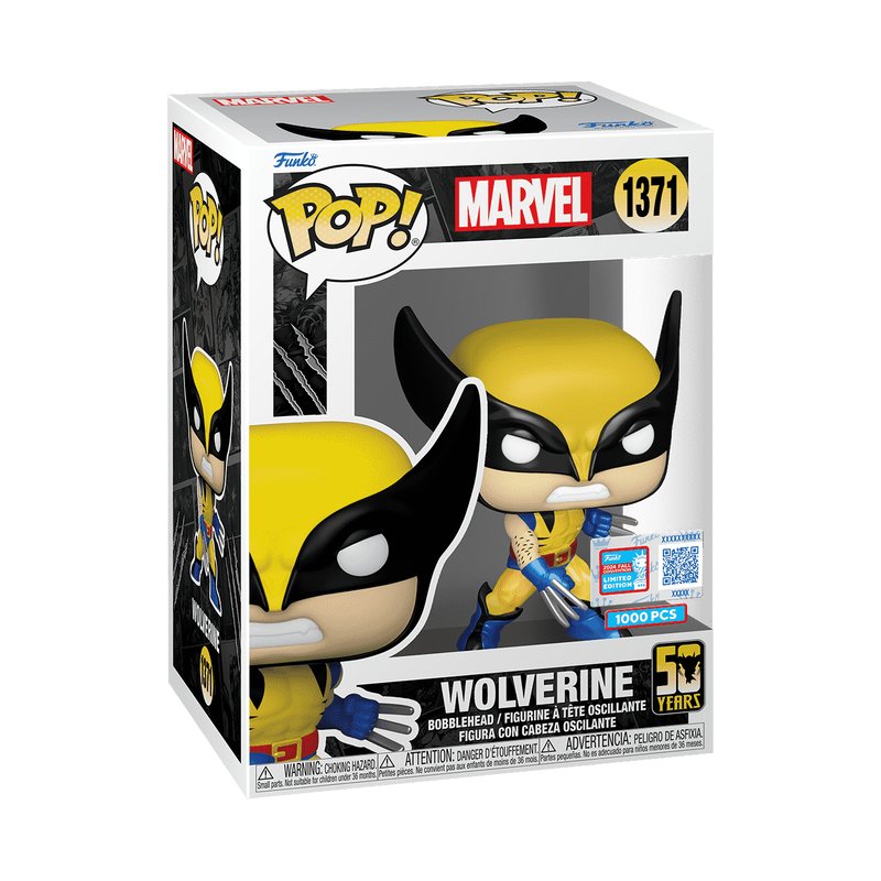 Funko Pop! Marvel: NYCC 2024 Exclusive Metallic Wolverine and Deadpool Bag Set - Approx. 3.8" Limited Edition Bobblehead Figure #1371 with Window Display Box