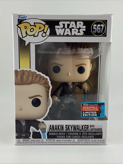 Funko Pop! Star Wars - Anakin Skywalker With Lightsabers 2022 Fall Con L.E #567