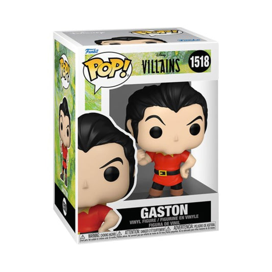 Gaston Funko Pop! Disney Villains Beauty and the Beast - Approx. 4 1/4" Collectible Vinyl Figure #1518 with Window Display Box