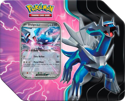 Pokemon TCG Azure Legends Dialga ex Tin with Foil Promo Card Booster Packs Collectible Tin