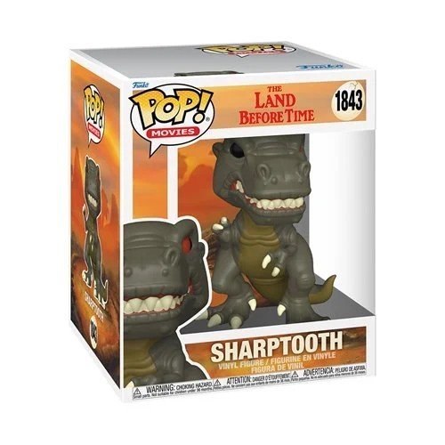 Sharptooth Super #1843 Funko Pop! Movies The Land Before Time - Approx. 6" Collectible Vinyl Figure