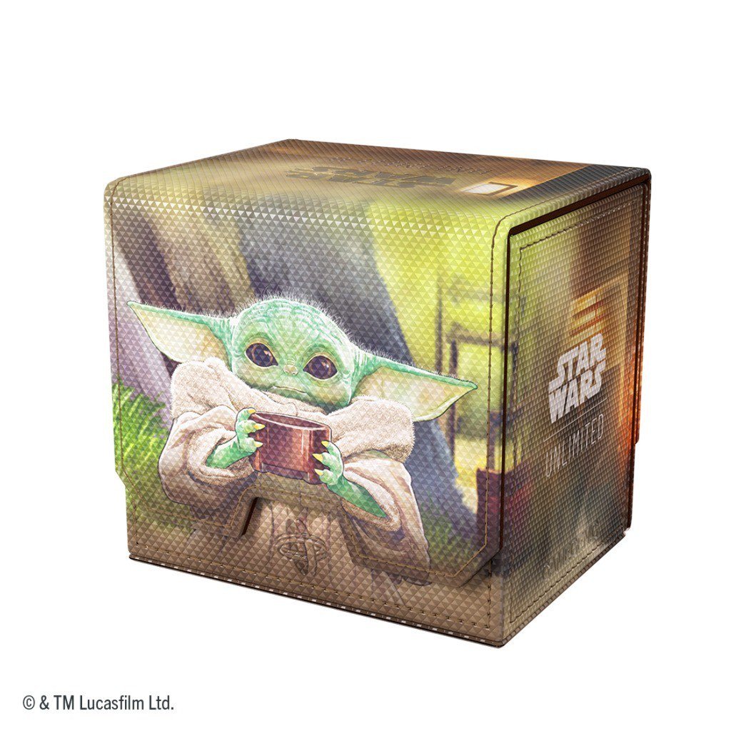 Star Wars Unlimited Deck Pod The Mandalorian & Grogu, Premium Deck Box with UV-Protected Slide Card Case, 60-Card Double-Sleeved Deck Holder, Token Drawer, Magnetic Convertible Closure (PRE-ORDER)