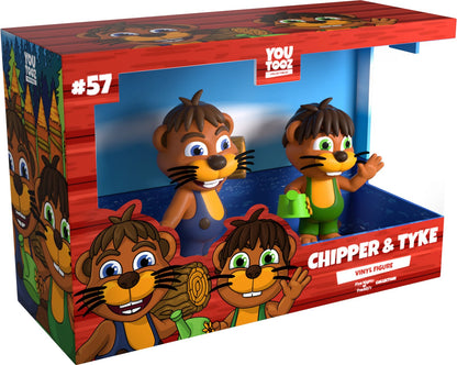 Chipper and Tyke Youtooz Chipper and Sons Lumber Co Collection - Approx. 4.7" and 4.1" Collectible Vinyl Figure #57 with Window Display Box (PRE-ORDER)