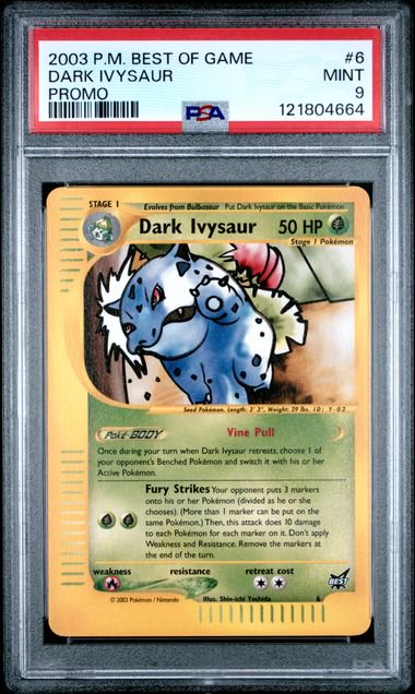 Pokemon Dark Ivysaur Promo PSA 9 4664
