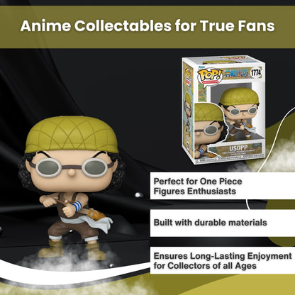 Usopp (2024) Funko Pop! Animation: One Piece - Collectible Straw Hat Pirates Marksman Vinyl Figure #1774 with Window Display Box