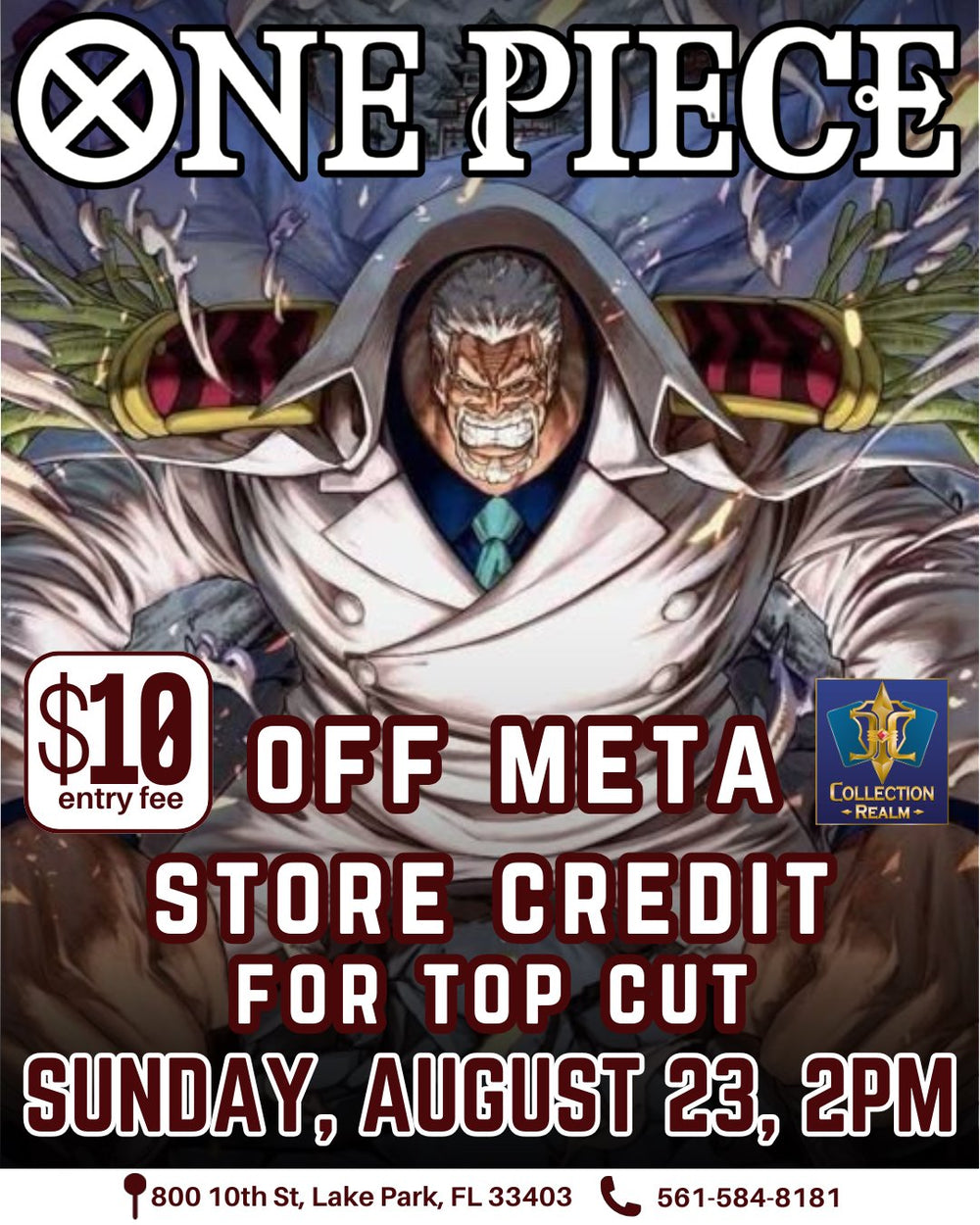One Piece TCG Off Meta – August 23, 2026 (Sunday 2:00 PM)