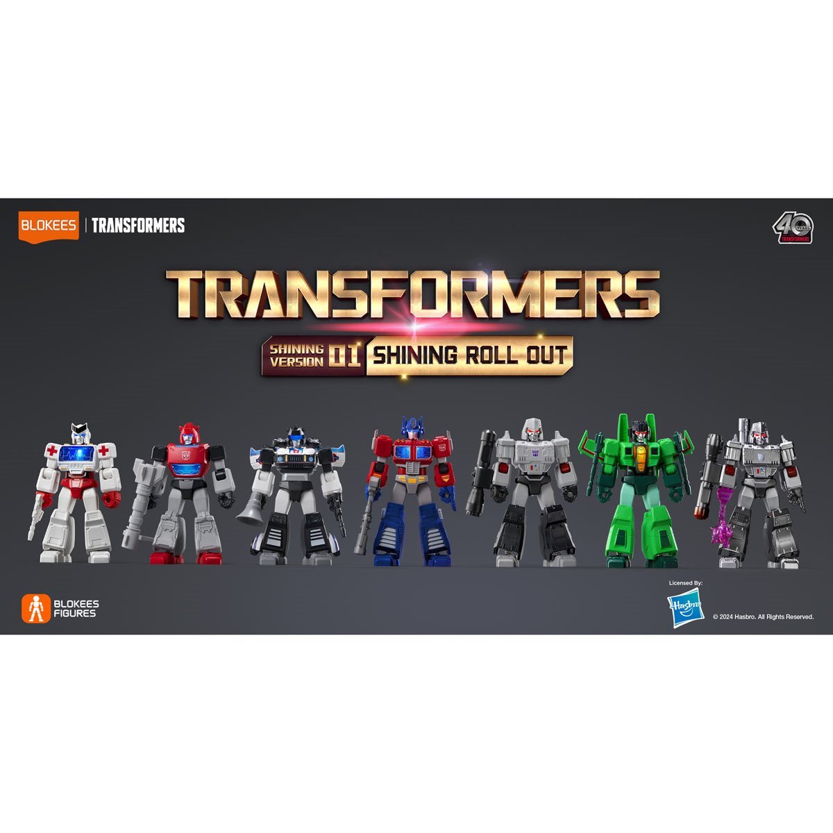 Transformers Shining Version 1 Shining Roll Out Blokees Mini Model Kit PRE-ORDER