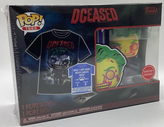 Funko POP!  Tees Dceased The Joker - Large - T-Shirt & Vinyl- GameStop Exclusive