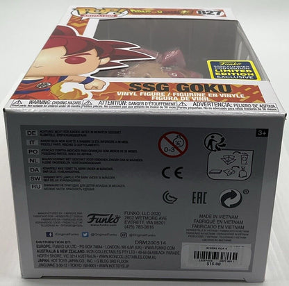 Funko Pop! Dragon Ball Super: SSG Goku #827 2020 Summer Convention Exclusive