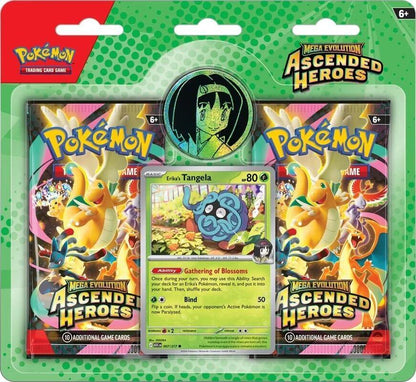 Pokemon Trading Card Game Mega Evolution 2.5 Ascended Heroes 2 Pack Blister Erika