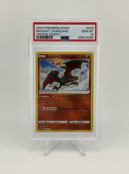 Pokemon TCG Radiant Charizard Crown Zenith 020/159 Holo Ultra Rare PSA 10