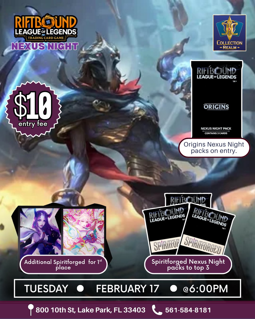 Riftbound: League of Legends TCG Nexus Night – Feb 17 (Tue) 6:00 PM