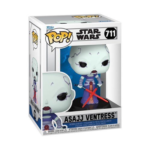 Asajj Ventress #711 Funko Pop! Star Wars: The Clone Wars - Approx. 4 1/2" Collectible Vinyl Figure Bundled with Display Box Protector Case - Estimated Arrival: Nov. 2025 (PRE-SALE)