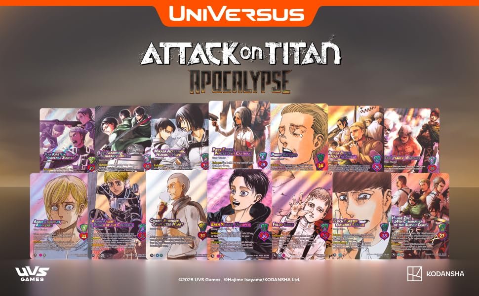 UniVersus Attack on Titan: Apocalypse Booster Display Box