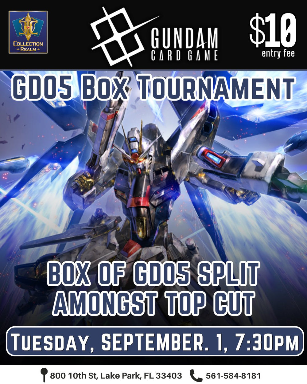 Gundam TCG GD05 Box Tournament – September 1, 2026 (Tuesday 7:30 PM)