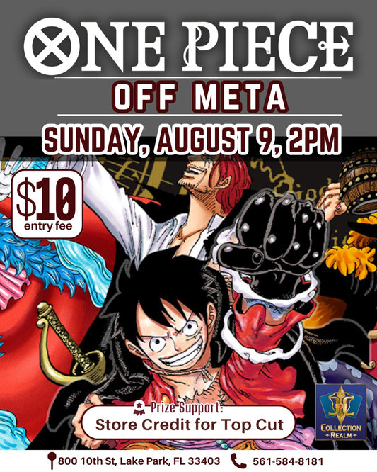 One Piece Card Game Off Meta – August 9, 2026 (Sunday 2:00 PM)