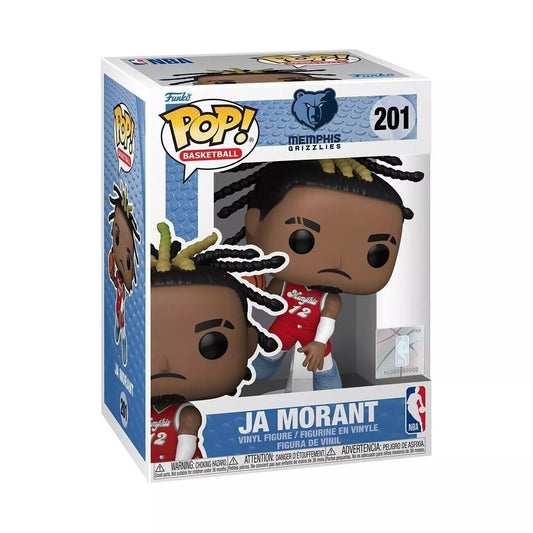 Ja Morant (City Edition 2024) Funko Pop! NBA Memphis Grizzlies - Approx. 3 3/4" Collectible Vinyl Figure #201 with Display Box Protector Case (PRE-SALE)