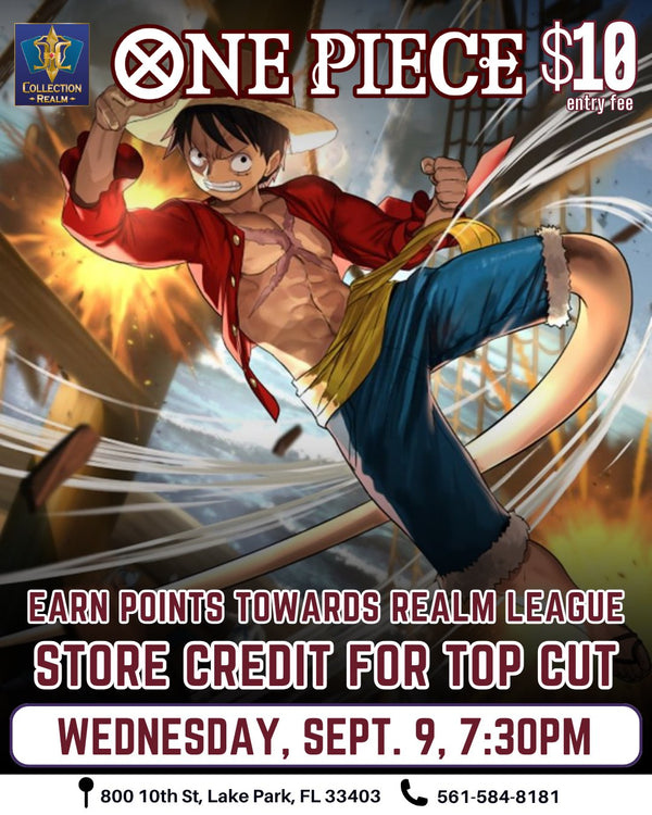 One Piece Card Game Tournament – September 9, 2026 (Wednesday 7:30 PM)