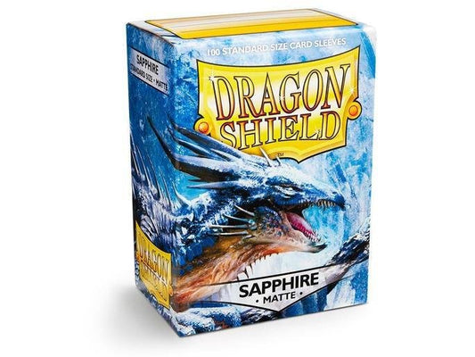 Dragon Shield durable matte card protector sleeves Sapphire color