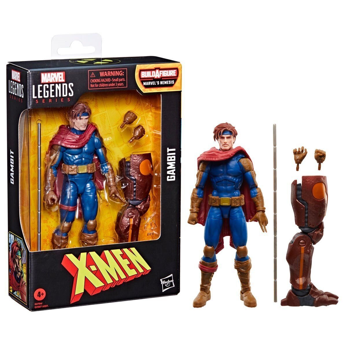 Gambit Marvel Legends Series X-Men - 6" Build A Figure Marvel's Nemesis by Hasbro