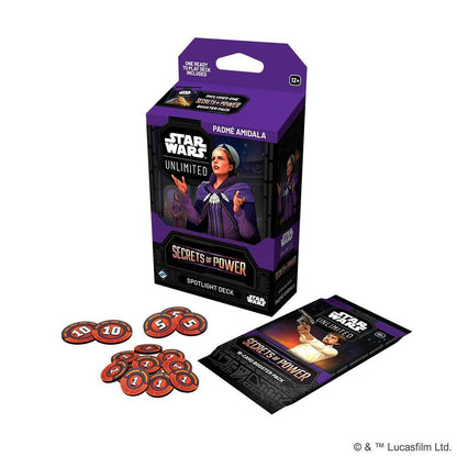 Star Wars Unlimited Secrets of Power Spotlight Deck Padme Amidala Trading Card Game Collectible