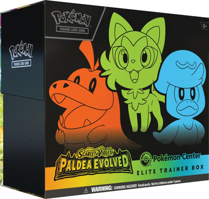Pokemon TCG Scarlet and Violet Paldea Evolved Pokemon Center Elite Trainer Box