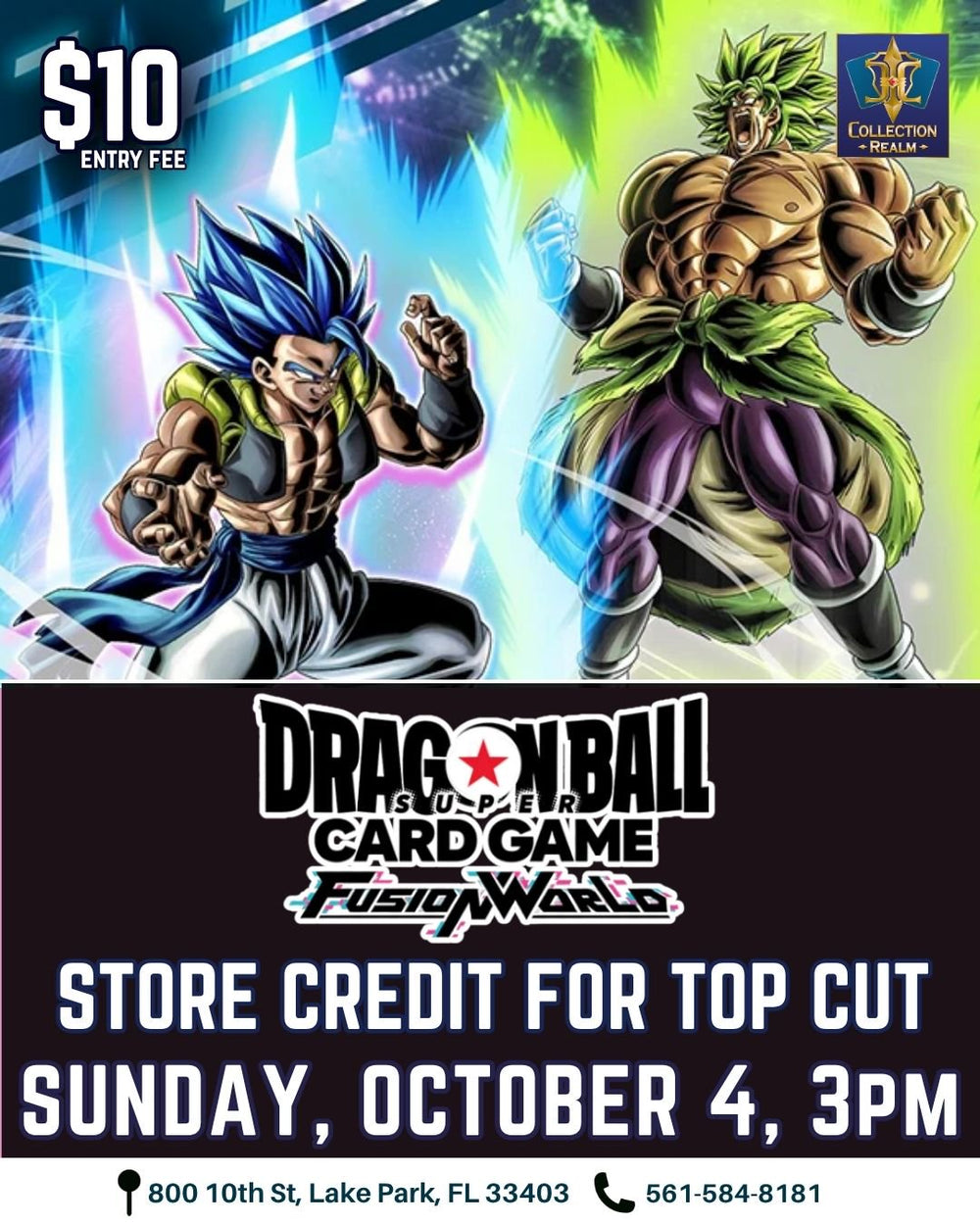 Dragon Ball Super Card Game Fusion World Tournament – October 4, 2026 (Sunday 3:00 PM)