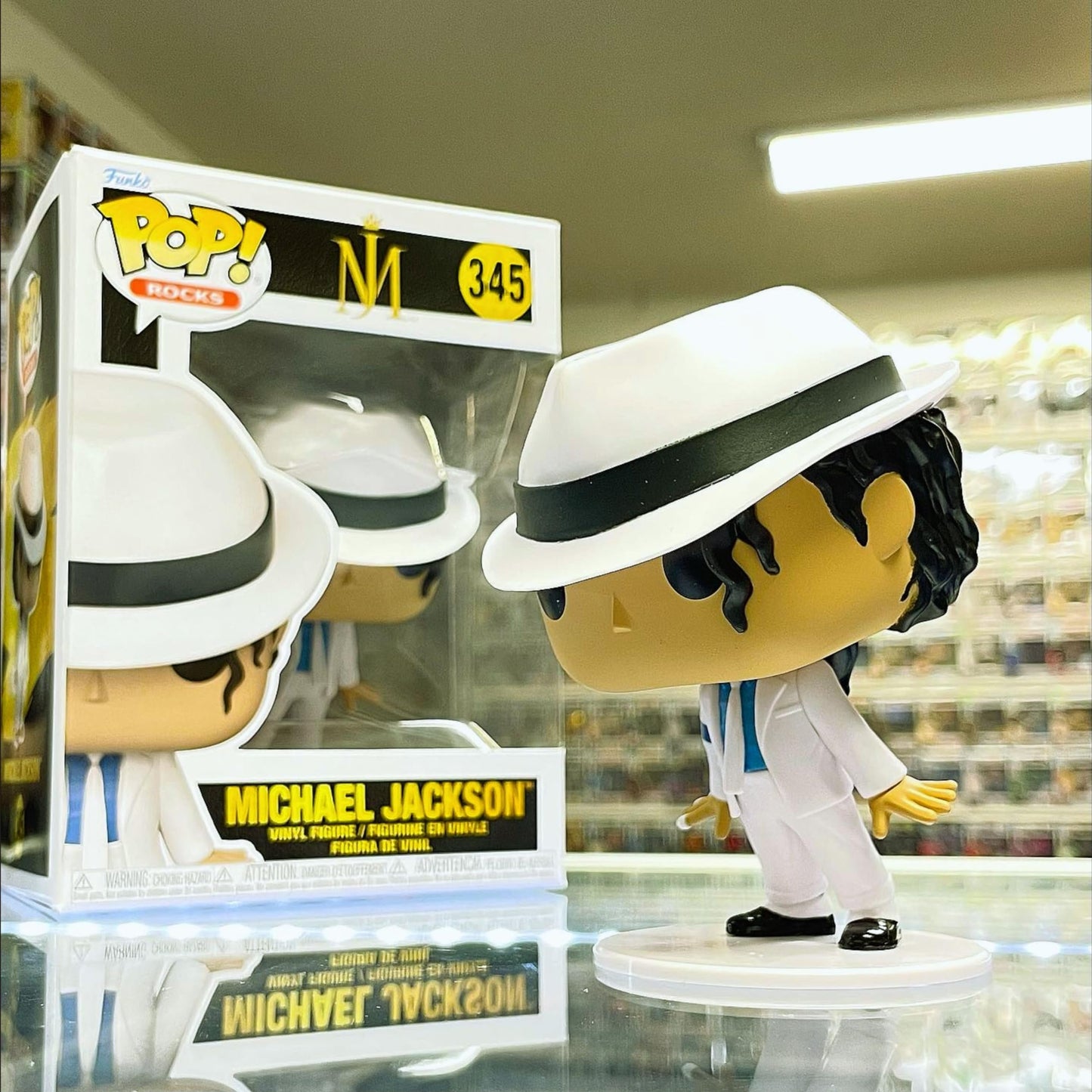 Michael Jackson Funko Pop! MJ - Approx. 3 3/4" Collectible Vinyl Figure #345 with Display Box Protector Case