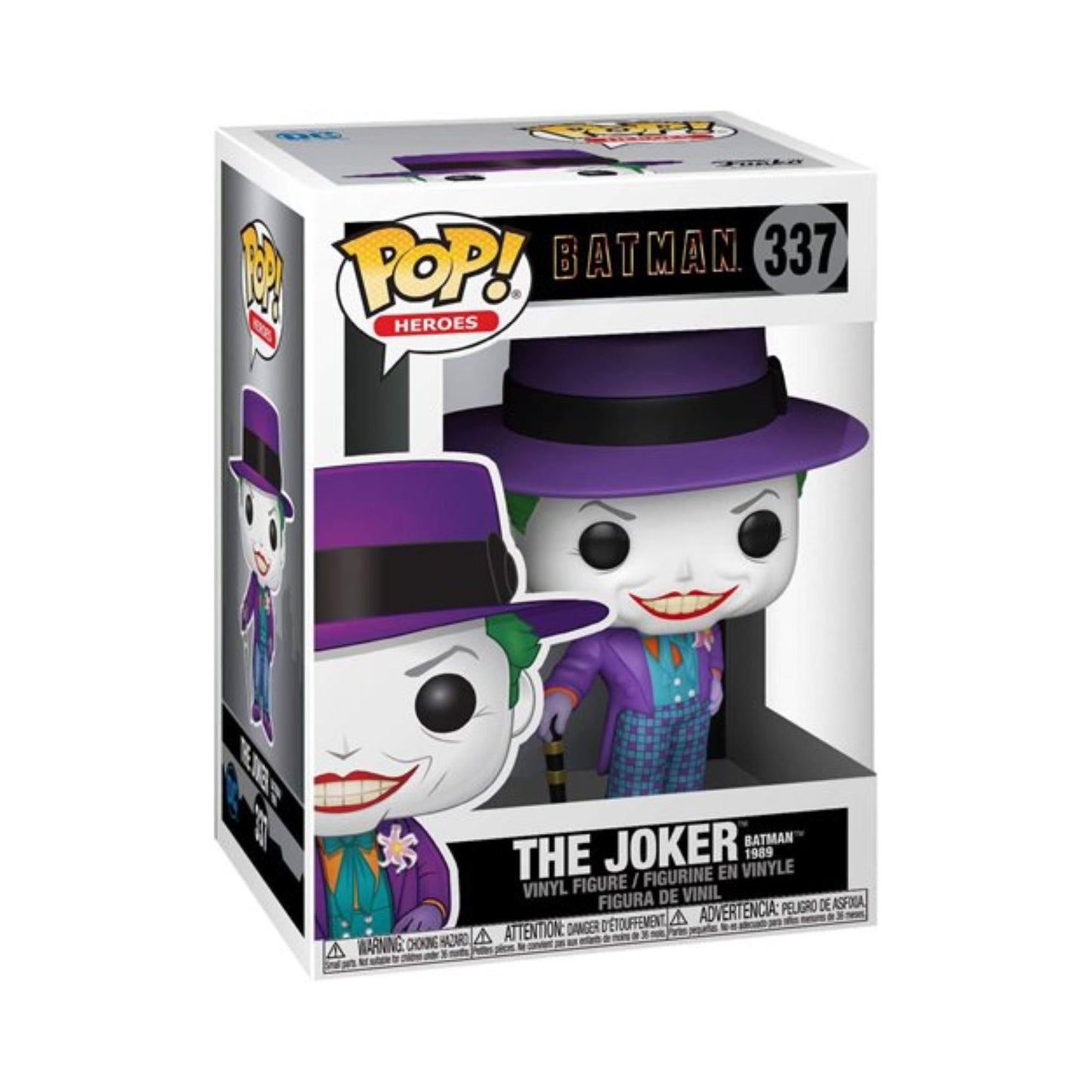 The Joker Funko Pop! Heroes Batman 1989 - Vinyl Figure #337 with Display Box Protector Case