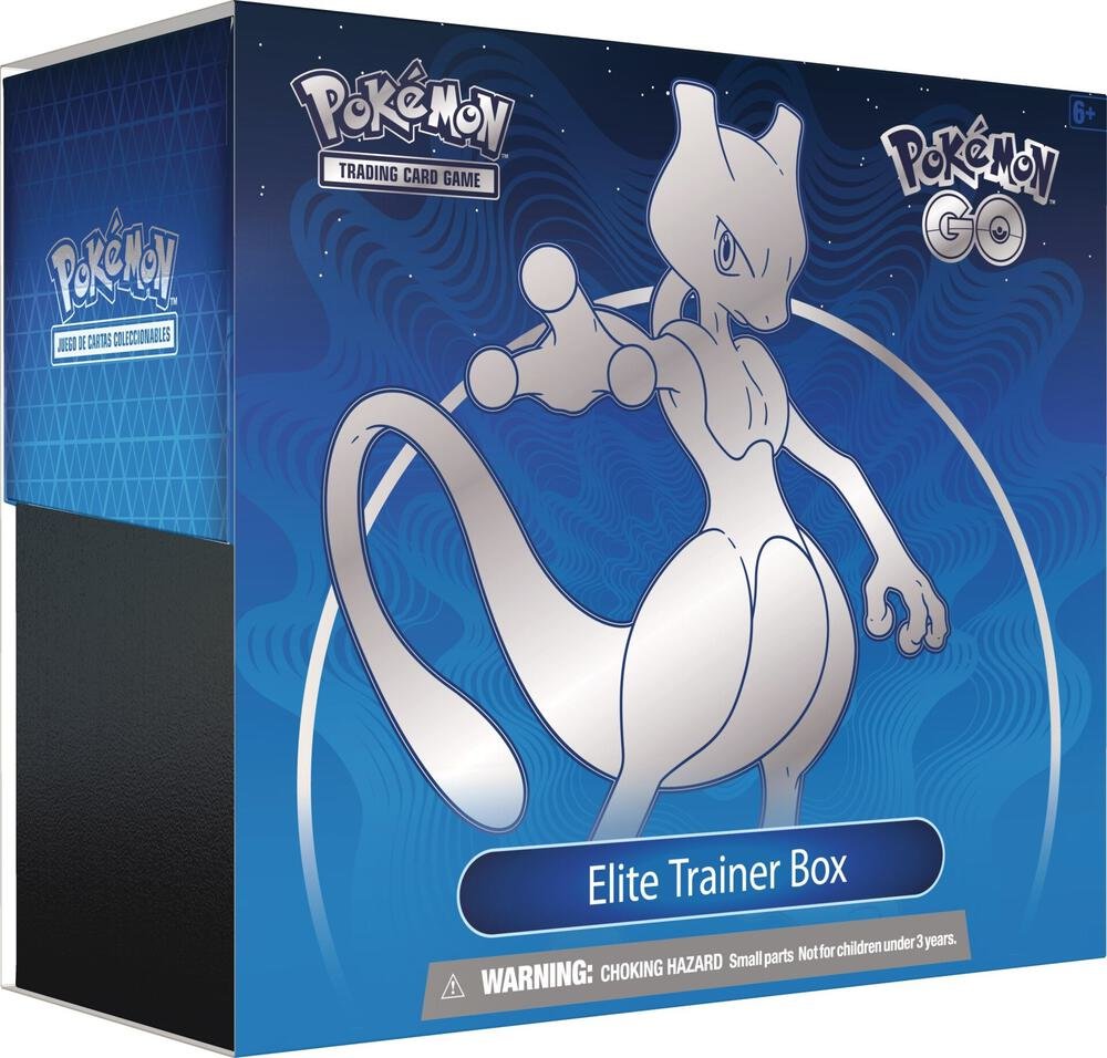 Pokémon TCG: Pokémon GO Elite Trainer Box (ETB) - Mewtwo Promo, Booster Packs & Energy Cards