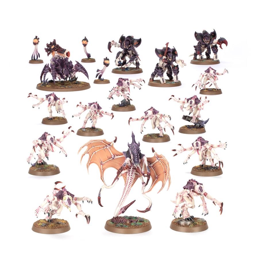 Warhammer 40,000 Combat Patrol Tyranid Assault Brood – 18 Miniatures Including Parasite of Mortrex, Genestealers, Tyrant Guard & Biovore | Warhammer 40K Tyranids Army Set