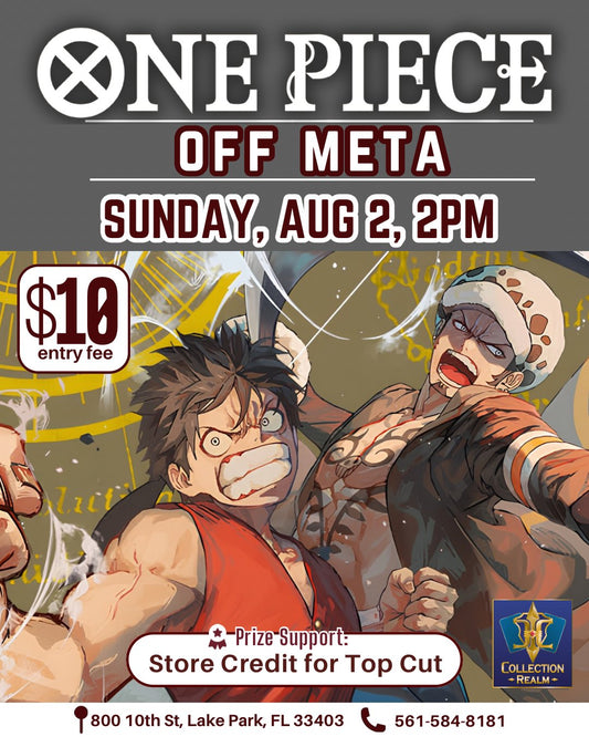 One Piece Card Game Off Meta – August 2, 2026 (Sunday 2:00 PM)