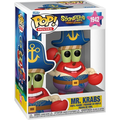 Mr. Krabs #1942 Funko Pop! Movies The SpongeBob Movie: Search for SquarePants - Approx. 4 1/2" Collectible Vinyl Figure Bundled with Display Box Protector Case - Estimated Arrival: Oct. 2025 (PRE-SALE)