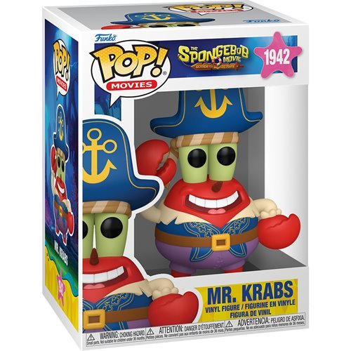 Mr. Krabs #1942 Funko Pop! Movies The SpongeBob Movie: Search for SquarePants - Approx. 4 1/2" Collectible Vinyl Figure Bundled with Display Box Protector Case - Estimated Arrival: Oct. 2025 (PRE-SALE)