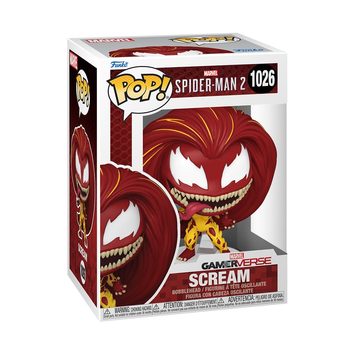 Scream Funko Pop! Marvel Spider-Man 2 Gamer Verse - Approx. 4 1/4" Collectible Bobblehead Figure #1026 with Window Display Box