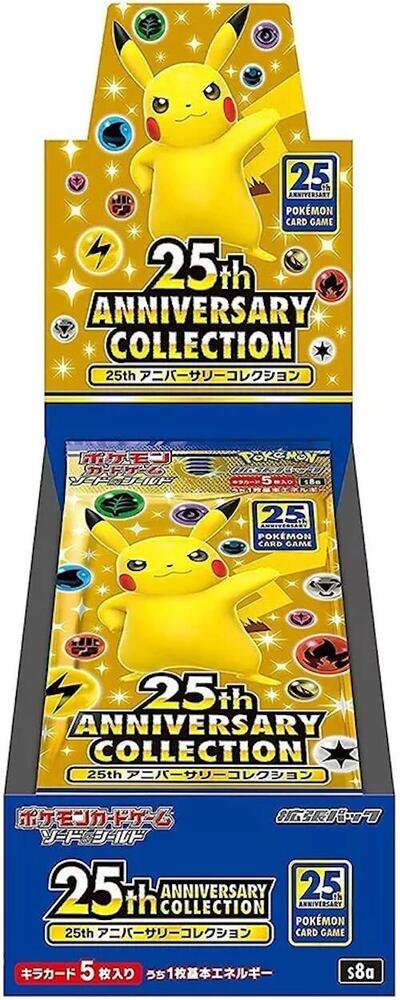 Pokemon TCG 25th Anniversary Collection Japanese Booster Box 16 Packs Trading Cards