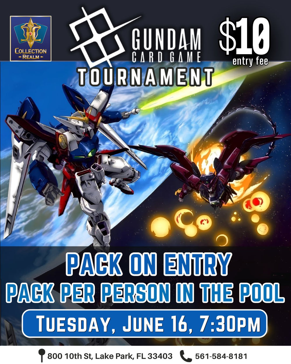 Gundam Card Game Weekly Tournament – June 16, 2026 (Tuesday)