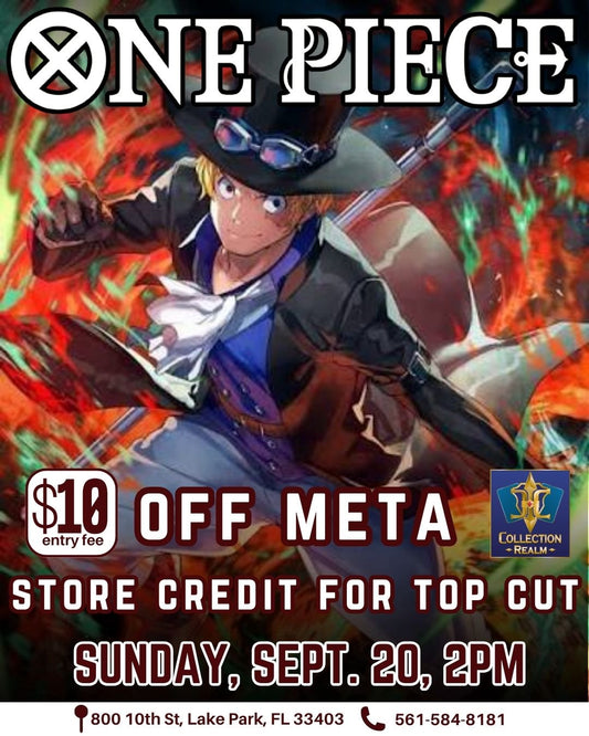 One Piece TCG Off Meta — Sunday 2:00 PM, September 20