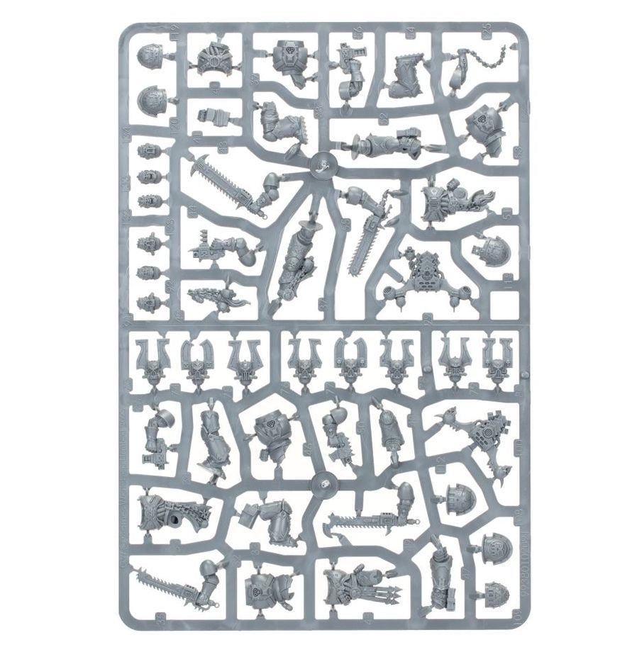 Warhammer 40,000 World Eaters Khorne Berzerkers – 10 Chaos Infantry Miniatures with Chain Weapons, Customisable Plastic Figures for Warhammer 40K