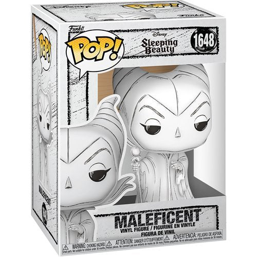 Maleficent #1648 Funko Pop! Disney Sketched Sleeping Beauty - Approx. 4 1/2" Collectible Vinyl Figure Bundled with Display Box Protector Case - Estimated Arrival: Oct. 2025 (PRE-SALE)