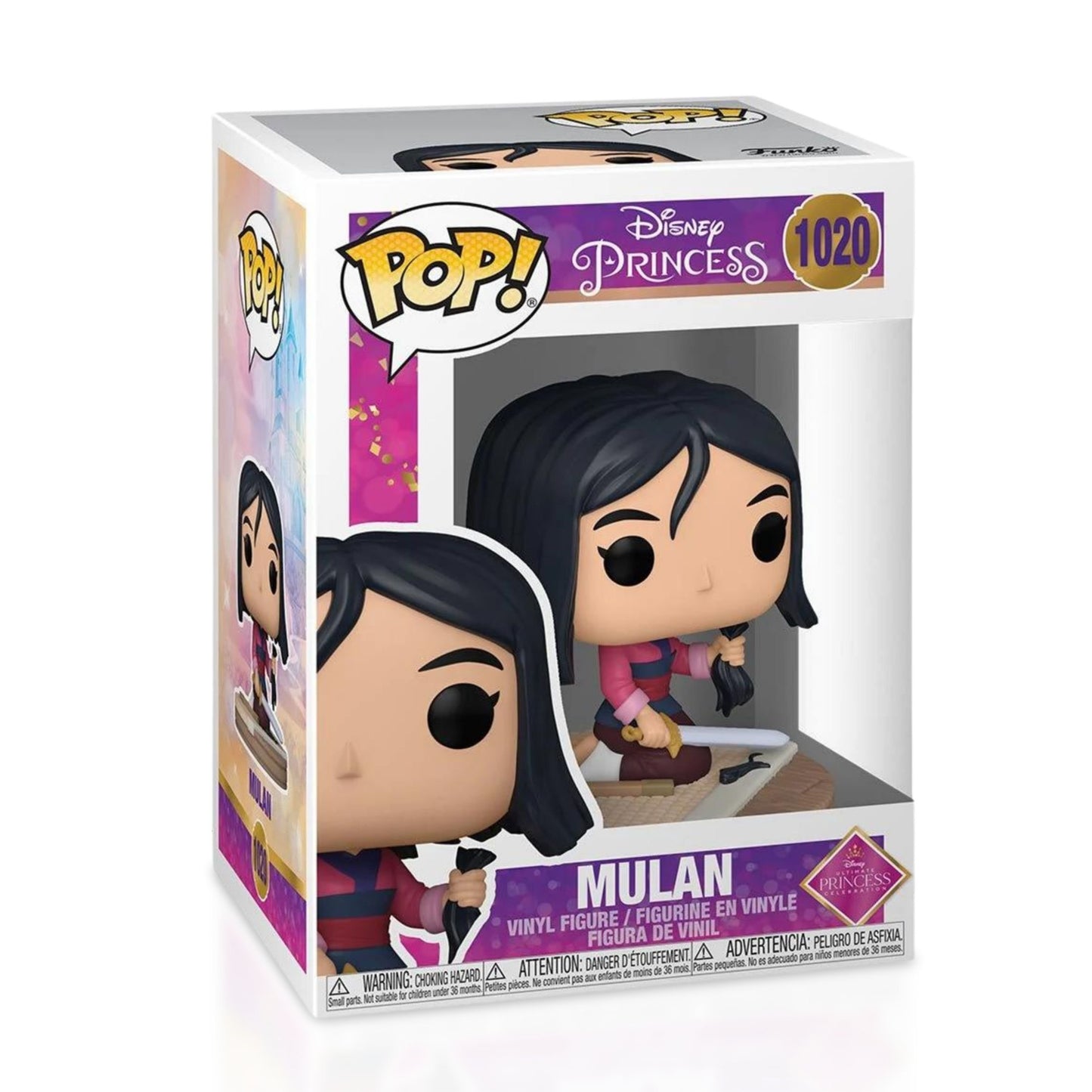 Mulan Funko Pop! Disney Ultimate Princess - Approx. 3 1/2" Collectible Vinyl Figure #1020 with Display Box Protector Case